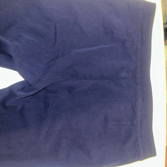 uren 6p retro zipper front pants navy blue stretchy - Picture 5 of 7